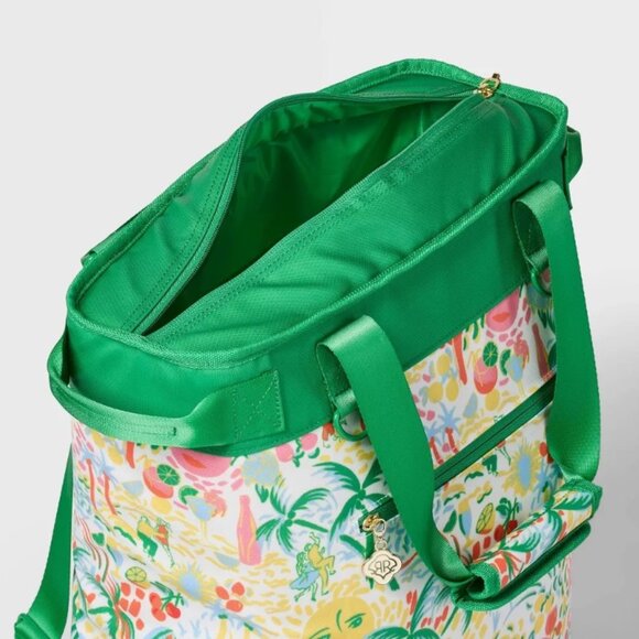 NWT Vacation Backpack Tote Cooler Yellow/Green - Roller Rabbit x Target - Picture 3 of 4